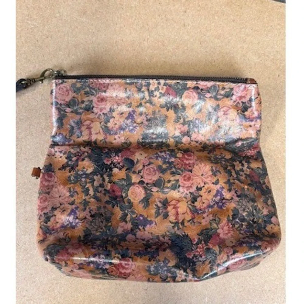 Patricia Nash Floral Leather Wristlet and‎ Matching Trifold Wallet Set Multi